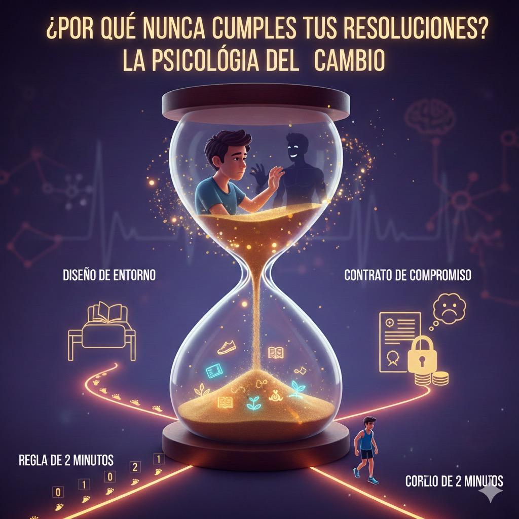 ¿Por Qué Nunca Cumples Tus Resoluciones de Año Nuevo? La Psicología del "Yo Futuro"