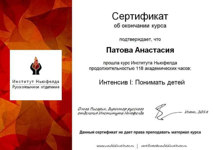 Сертифікат 4 Анастасія  Па...