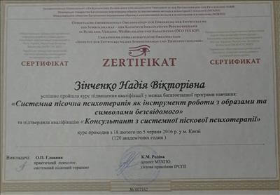 Сертифікат 4 Надія Зі...