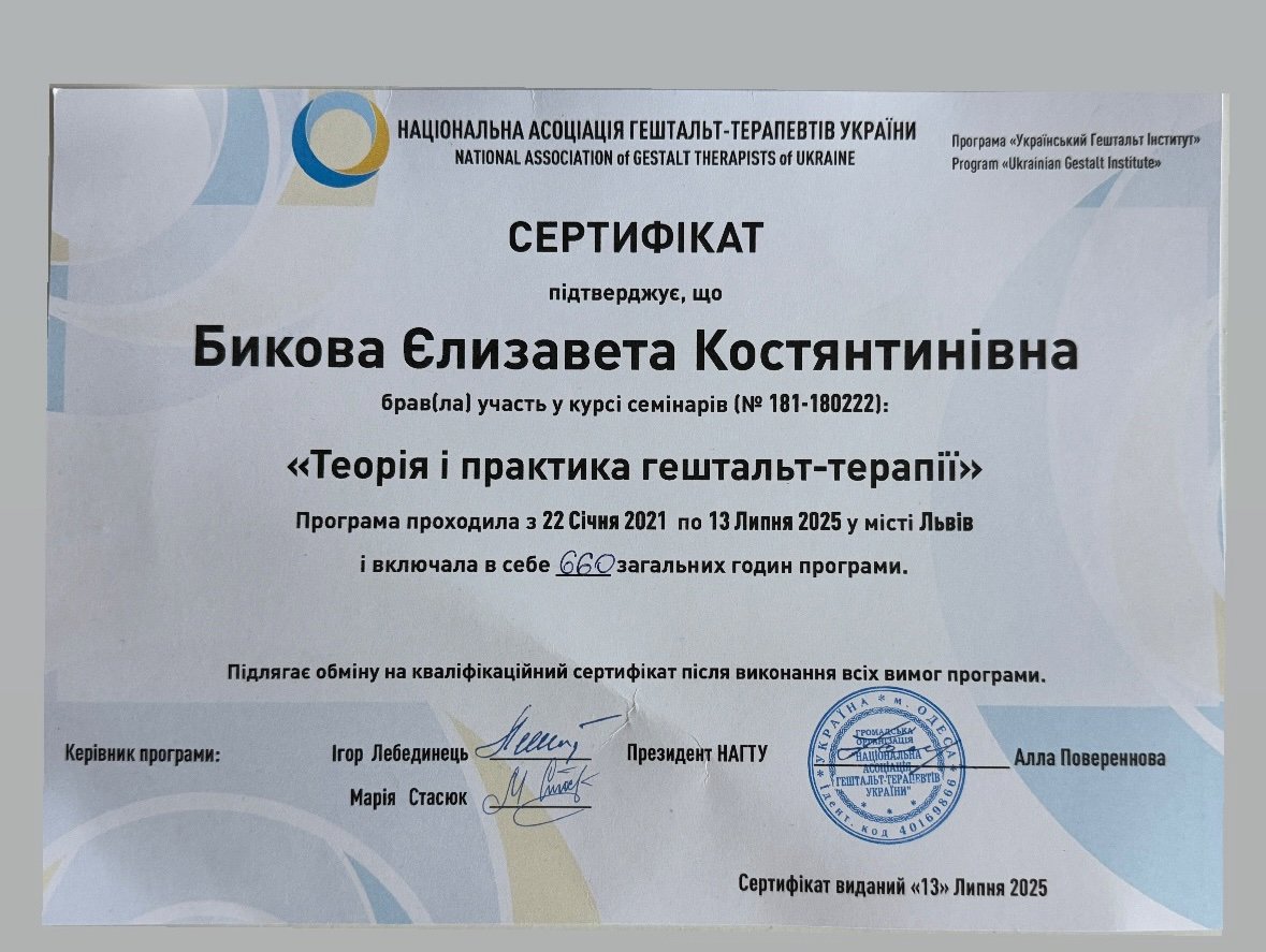 Сертифікат 2 Ліза Би...