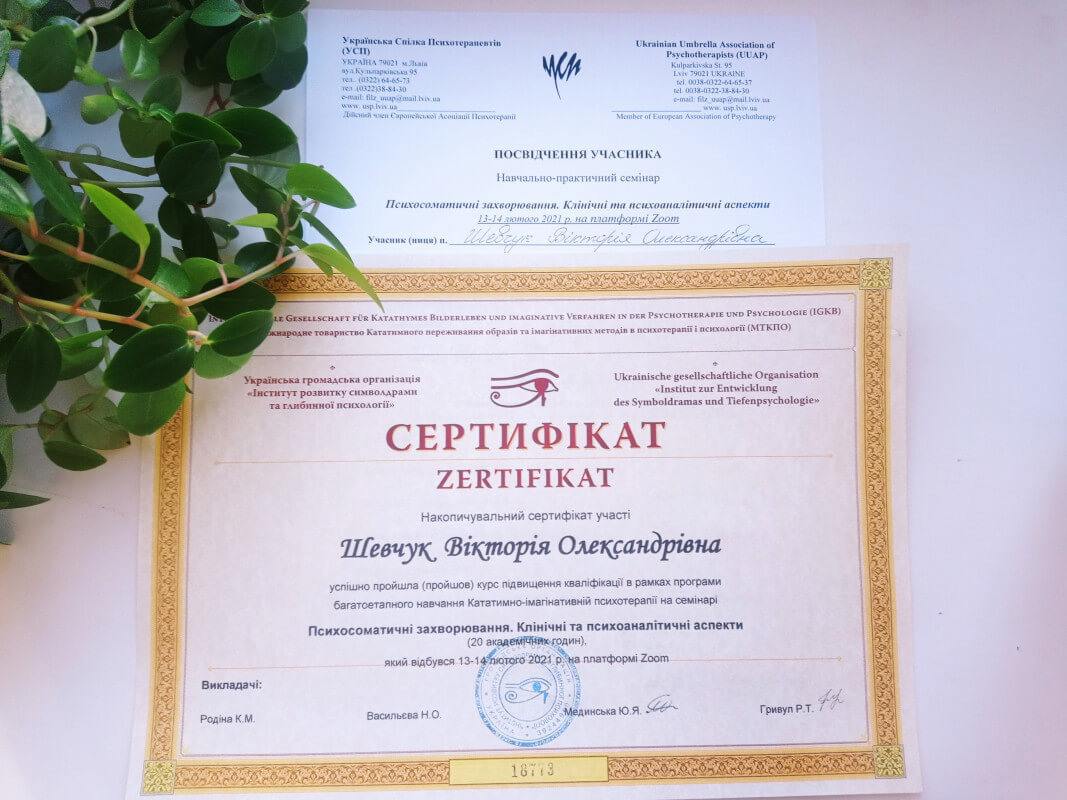 Сертифікат 4 Вікторія Ше...