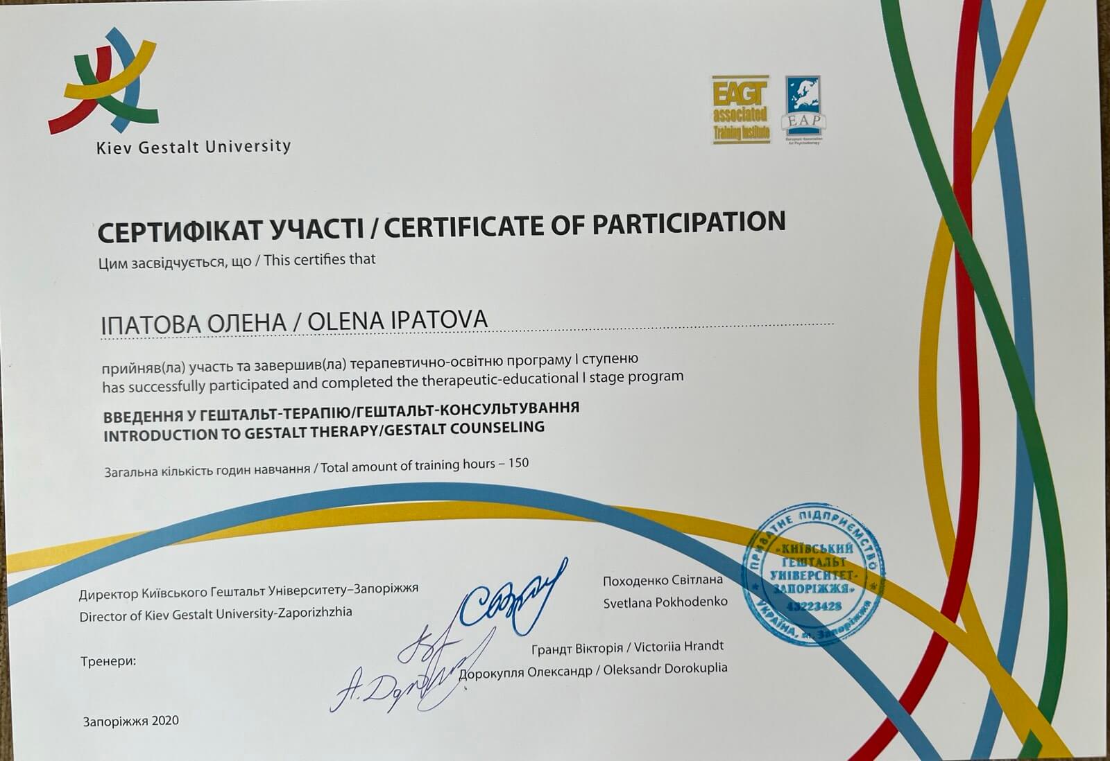 Сертификат 5 Елена Ип...