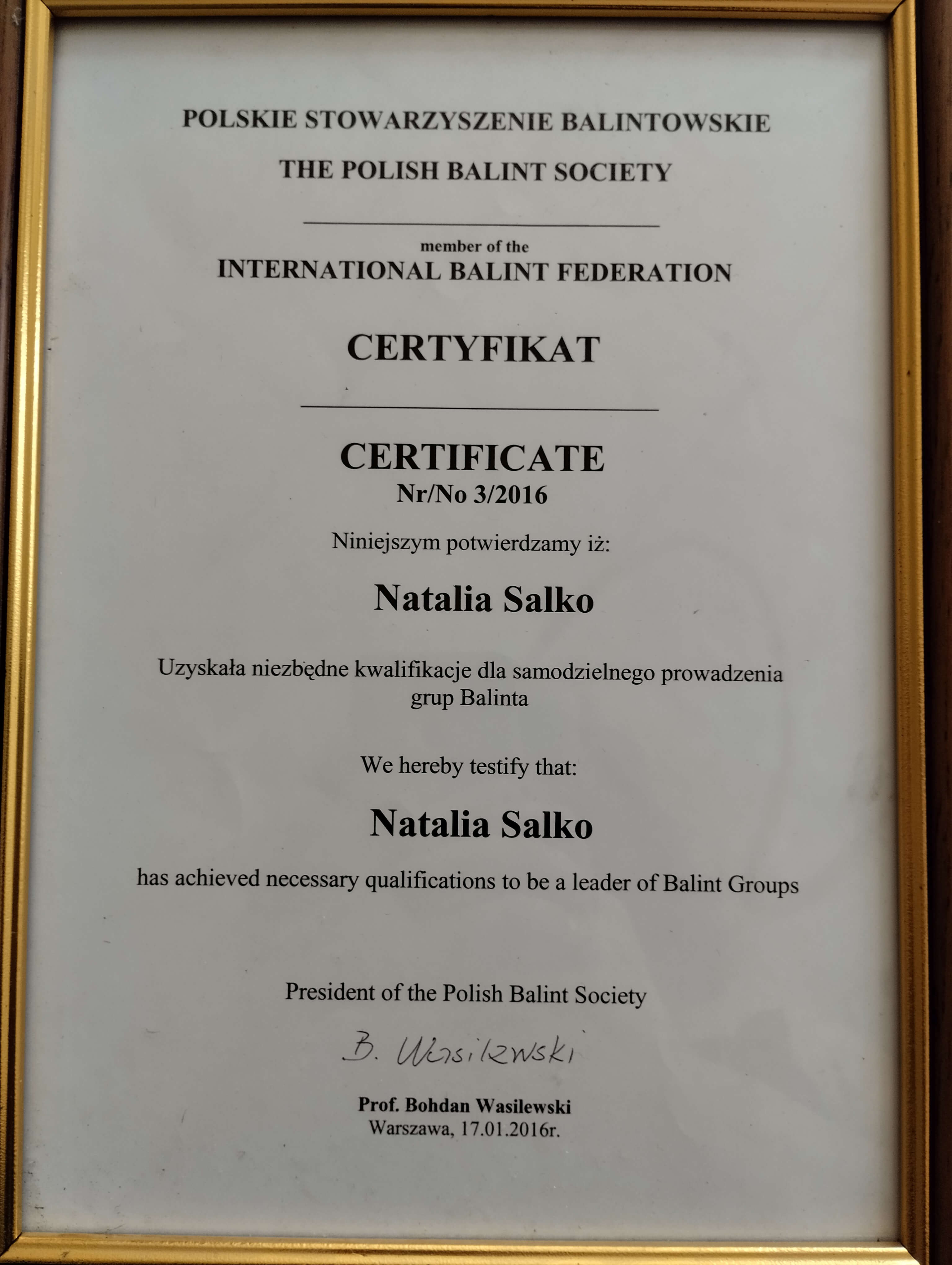 Сертифікат 3 Наталія  Са...