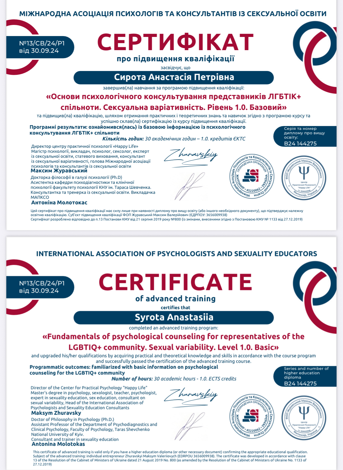 Сертифікат 5 Анастасія Си...