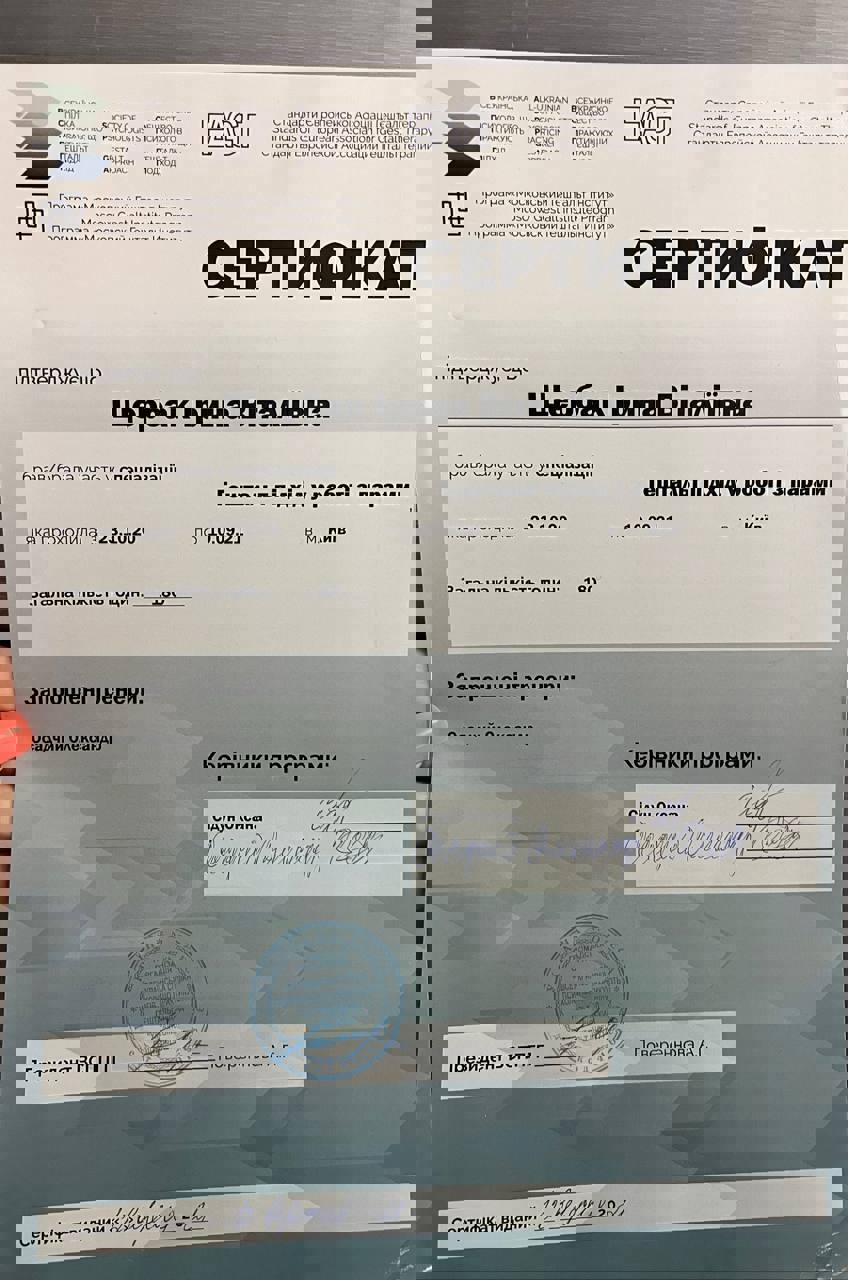 Сертификат 5 Ирина Ще...