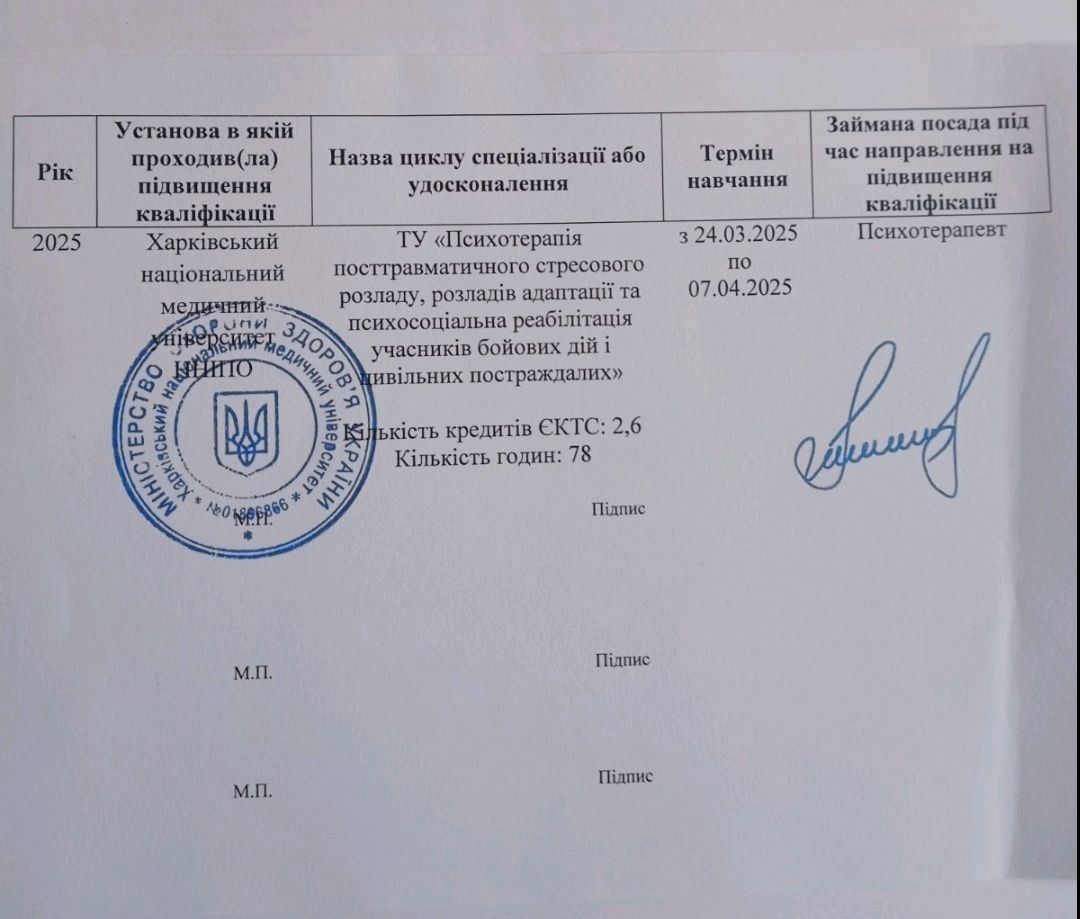 Сертифікат 5 Лілія Ар...