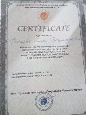 Сертифікат 2 Олена Фа...