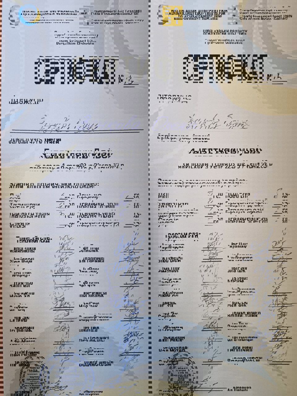 Сертифікат 4 Олена  Зє...