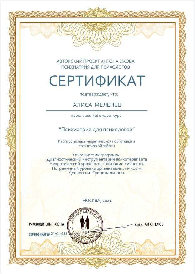 Сертификат 3 Аліса Ме...