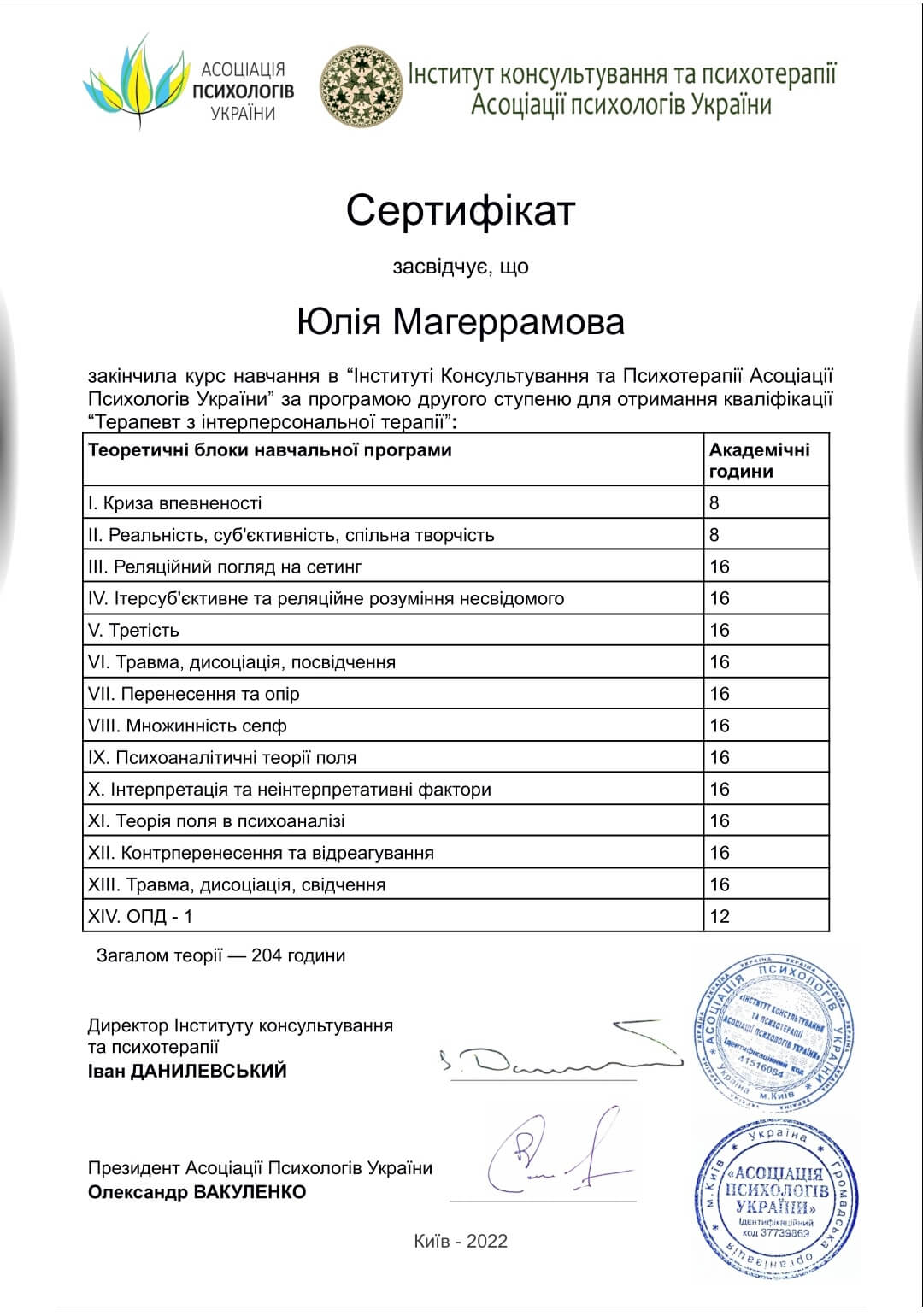 Сертифікат 2 Юлія (Лейла) Ма...