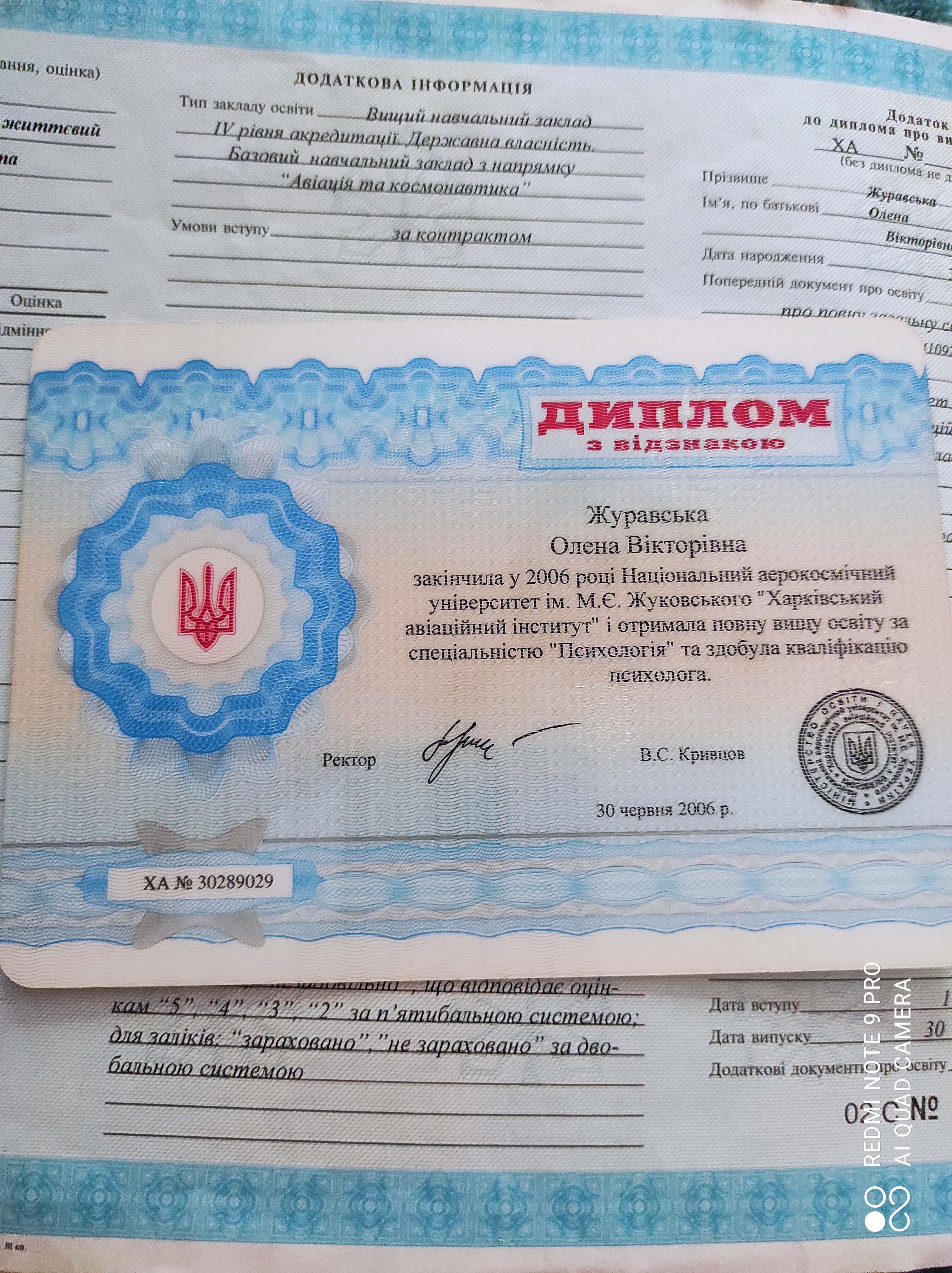 Сертифікат 1 Олена Жу...