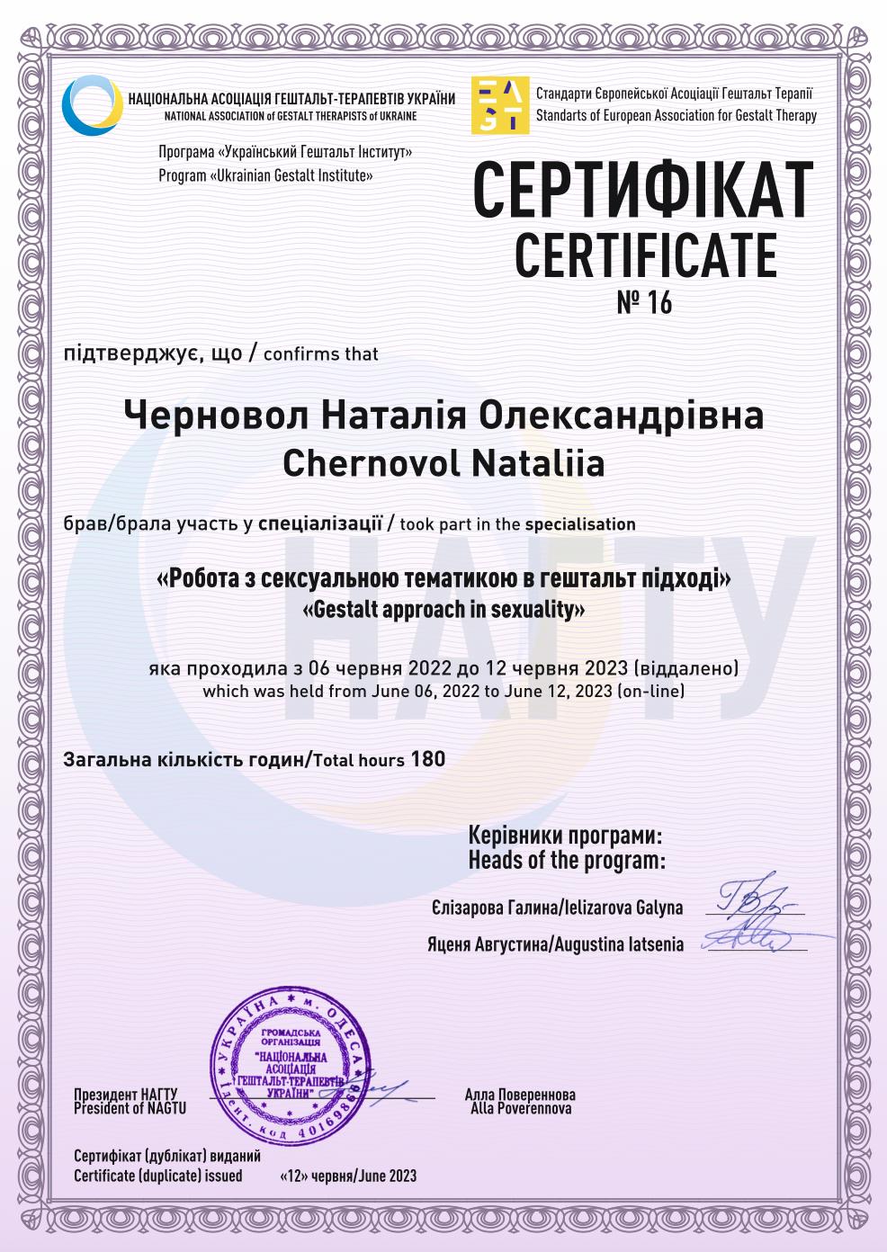 Сертификат 4 Наталья  Че...