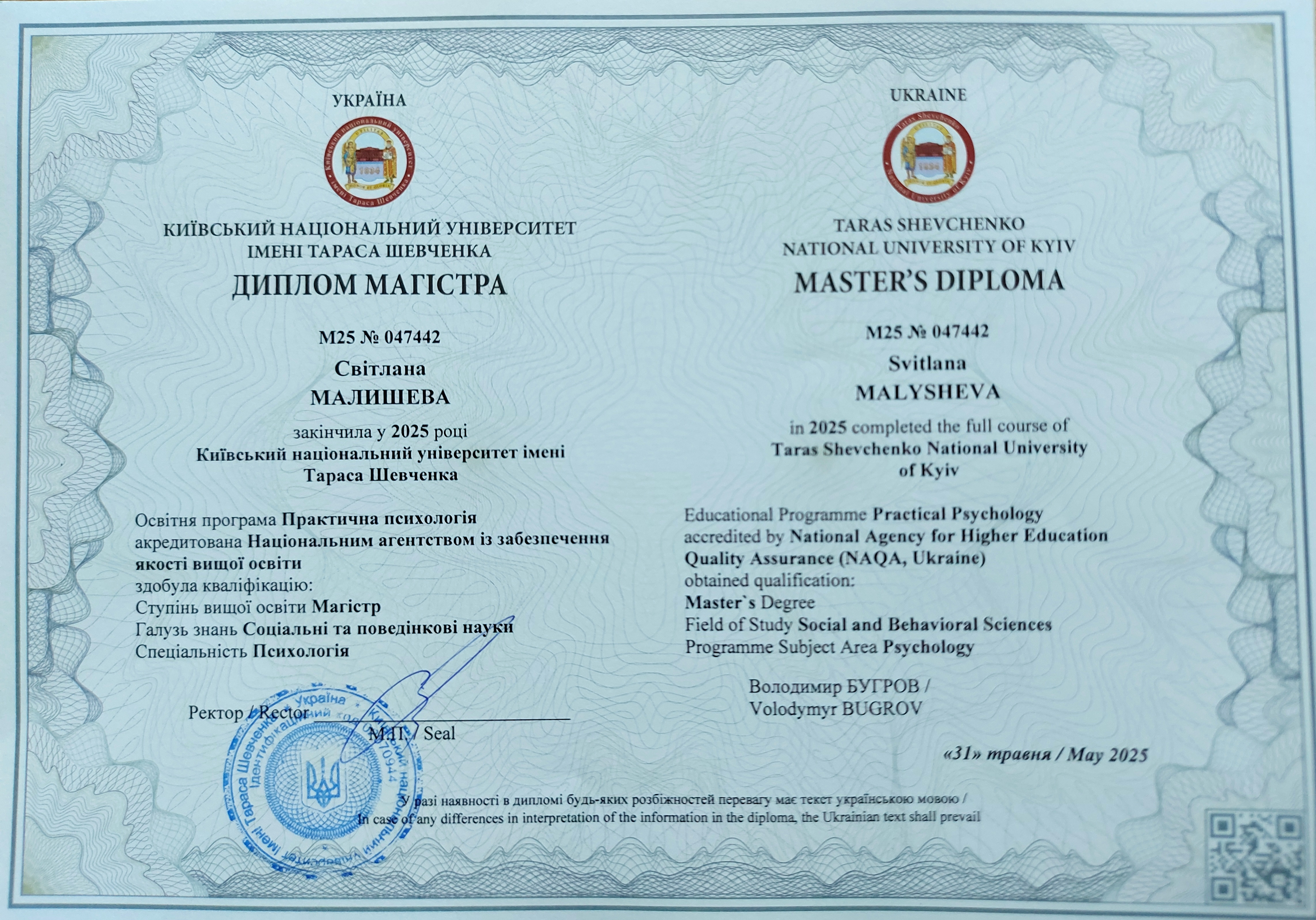 Сертифікат 5 Світлана  Ма...