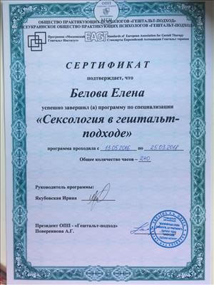 Сертификат 2 Елена Бе...