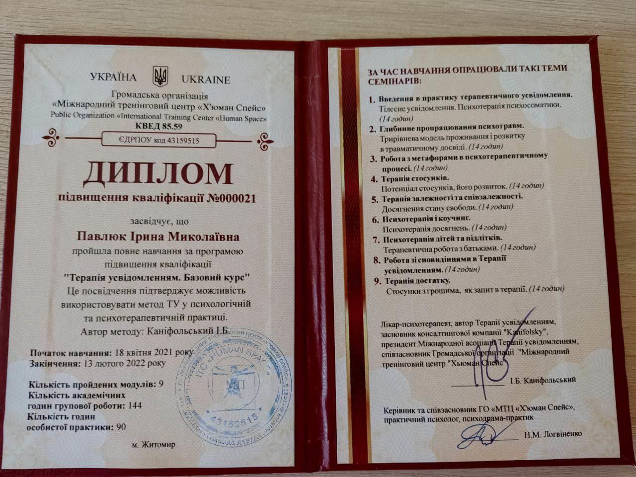 Сертификат 3 Ірина Па...