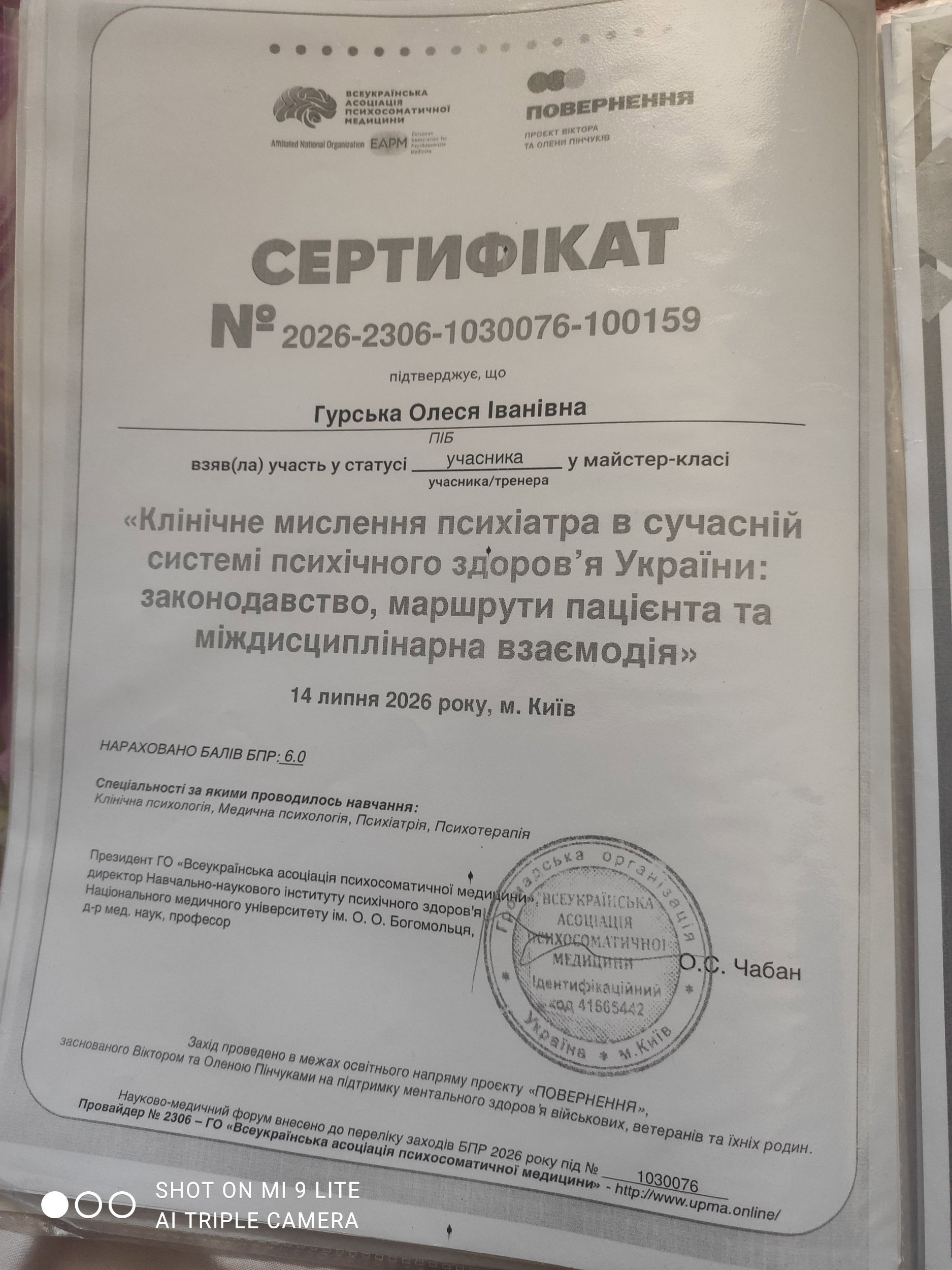 Всеукраїнська асоціація психосоматичної медицини, Клінічне мислення психіатра в сучасній системі психічного здоров'я України: законодавство, маршрути пацієнта та міждисциплінарна взаємодія