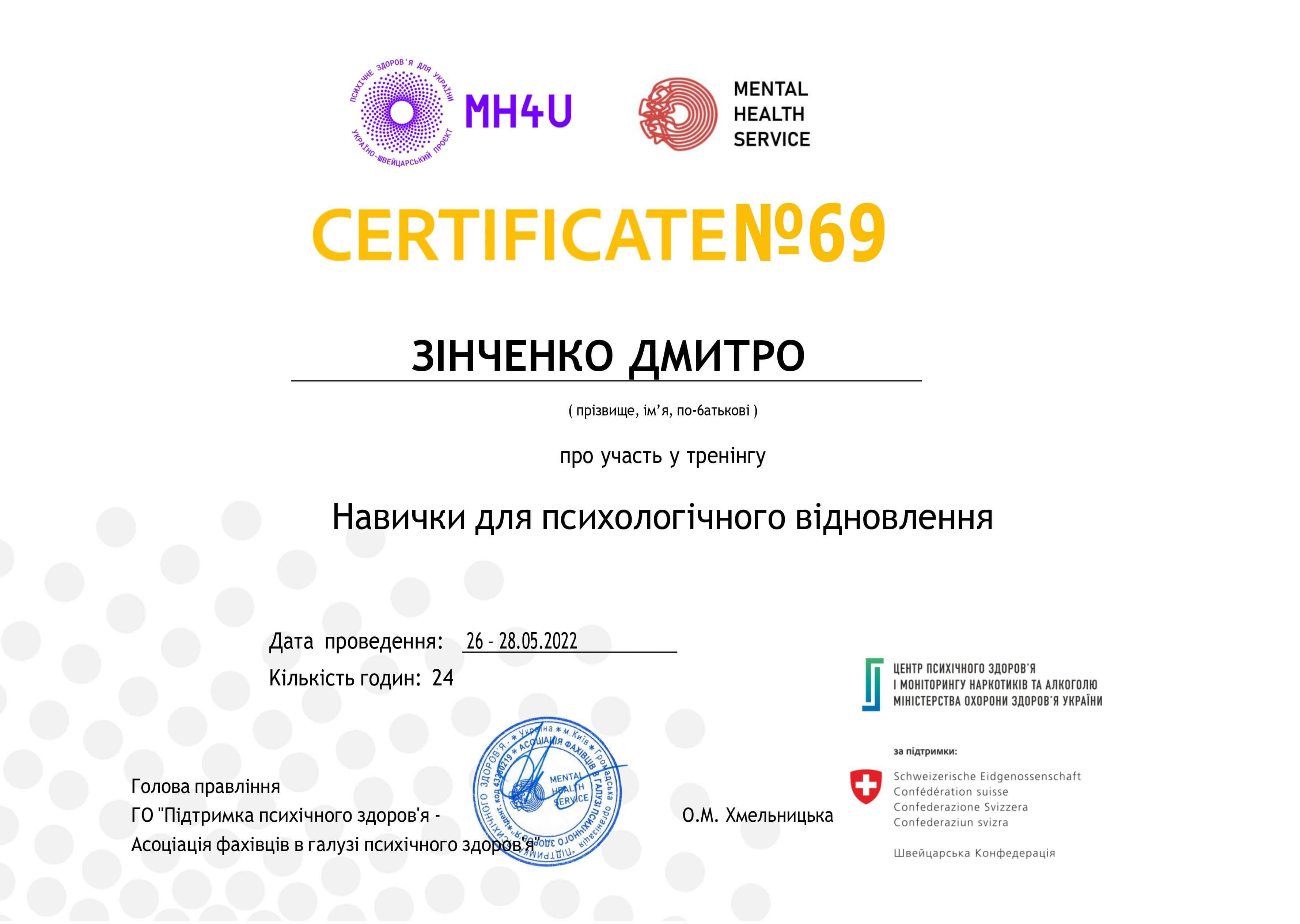 Сертификат 5 Дмитрий Зі...