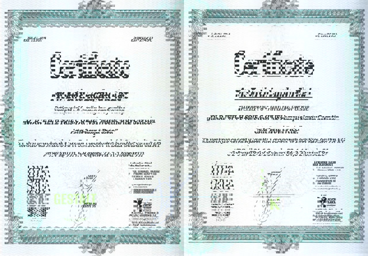 Сертифікат 5 Марія Ла...