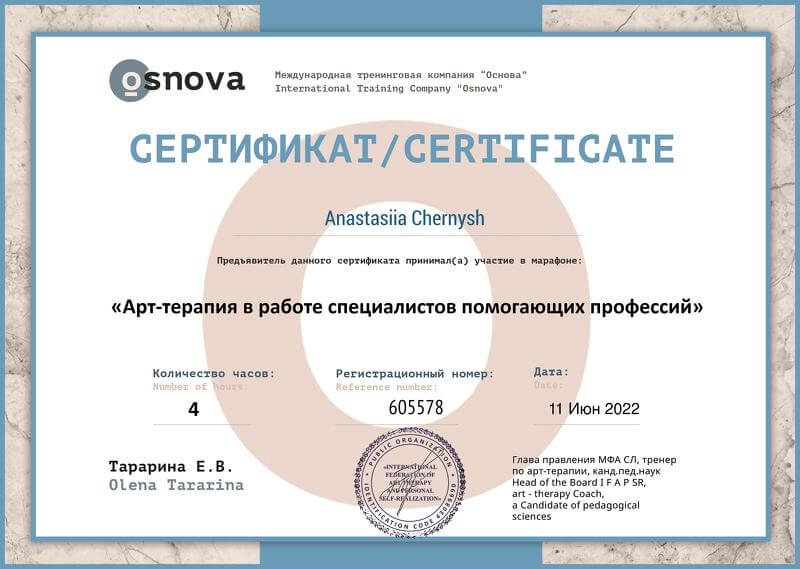 Сертификат 2 Анастасия  Че...