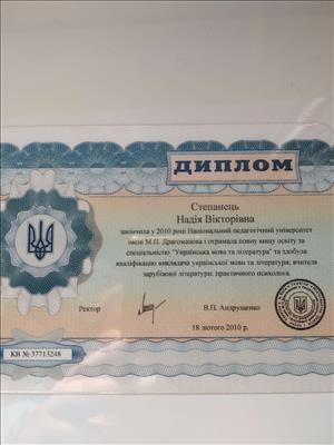 Сертификат 1 Надежда  Ку...