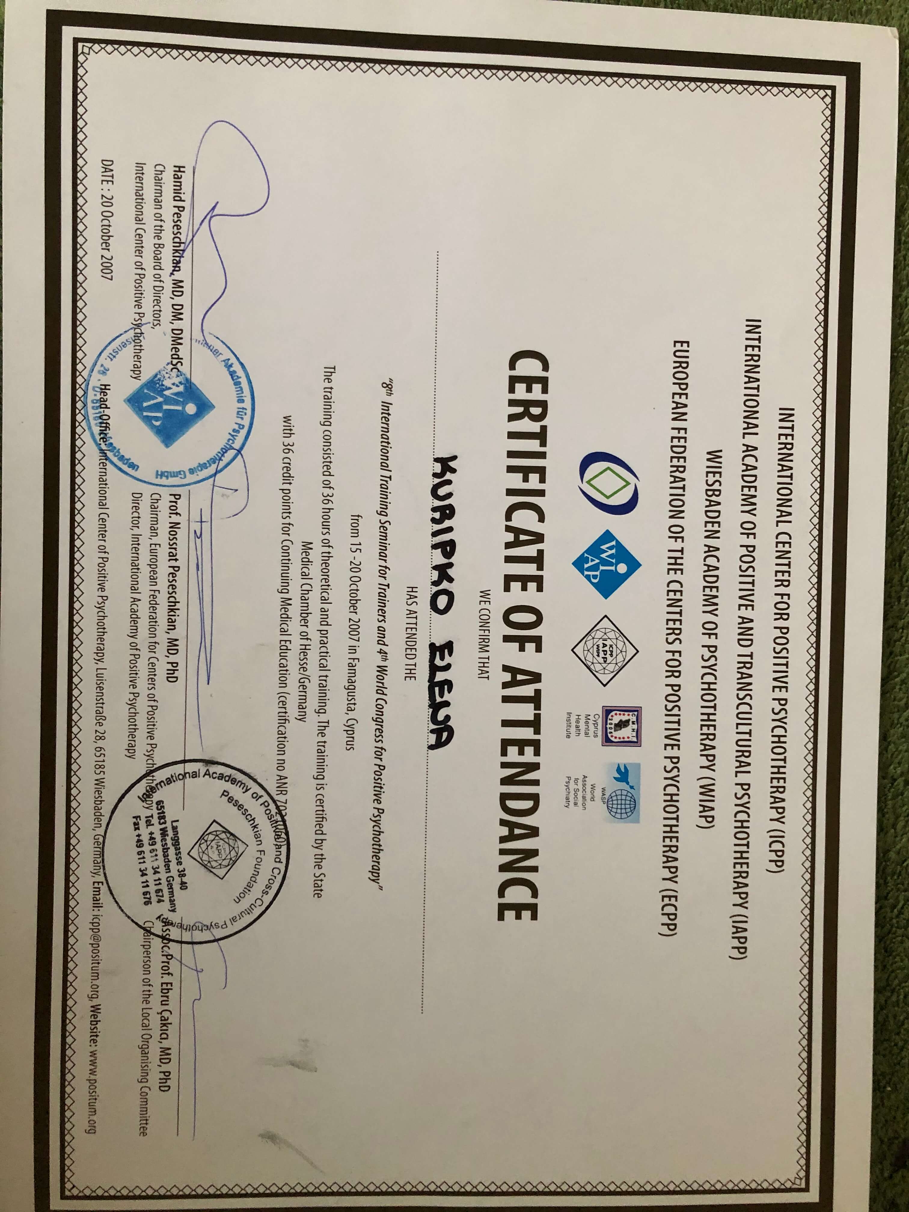 Сертификат 3 Елена Ал...