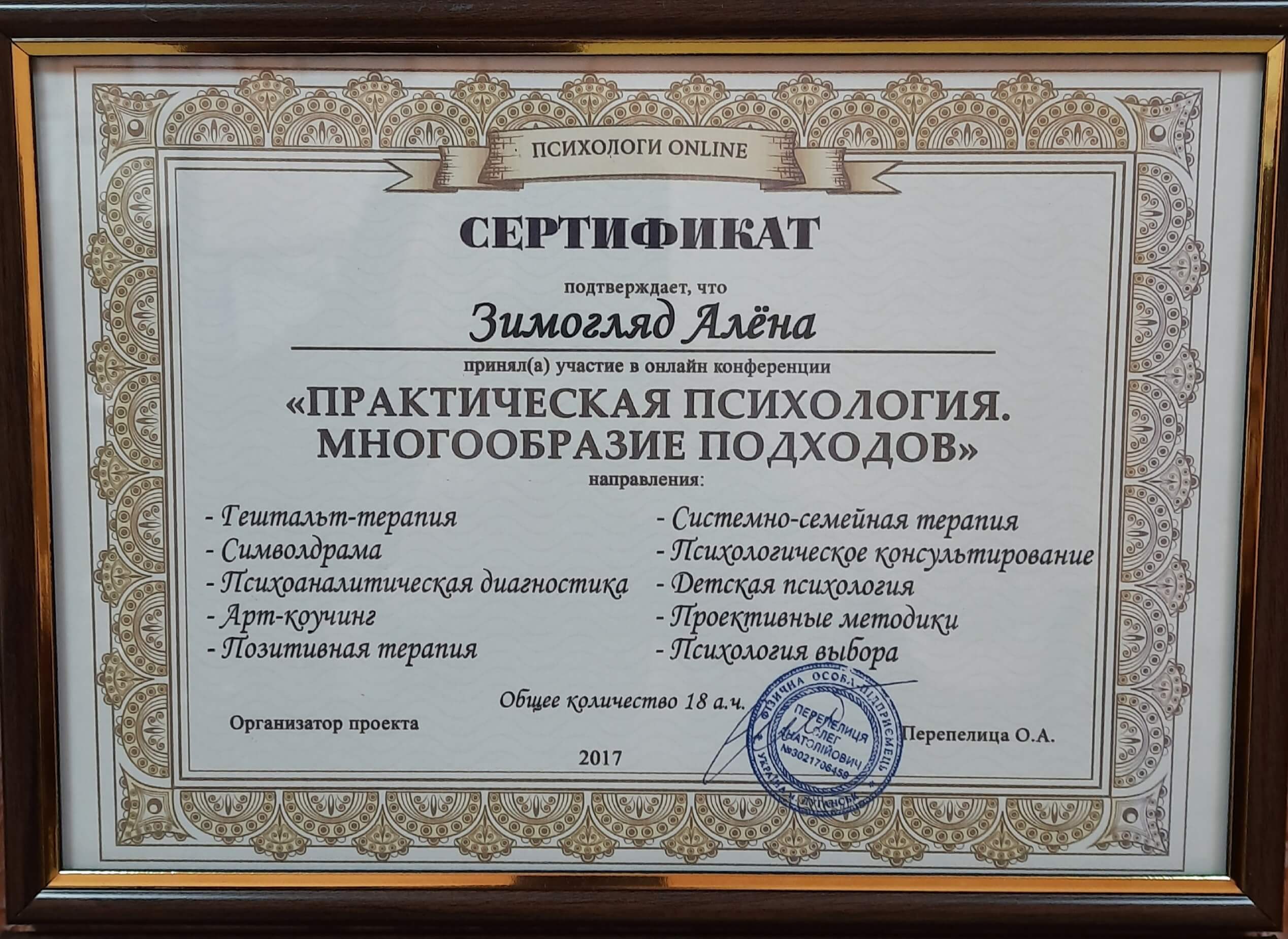Сертифікат 5 Альона Зи...