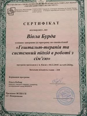 Сертифікат 2 Віола Бу...