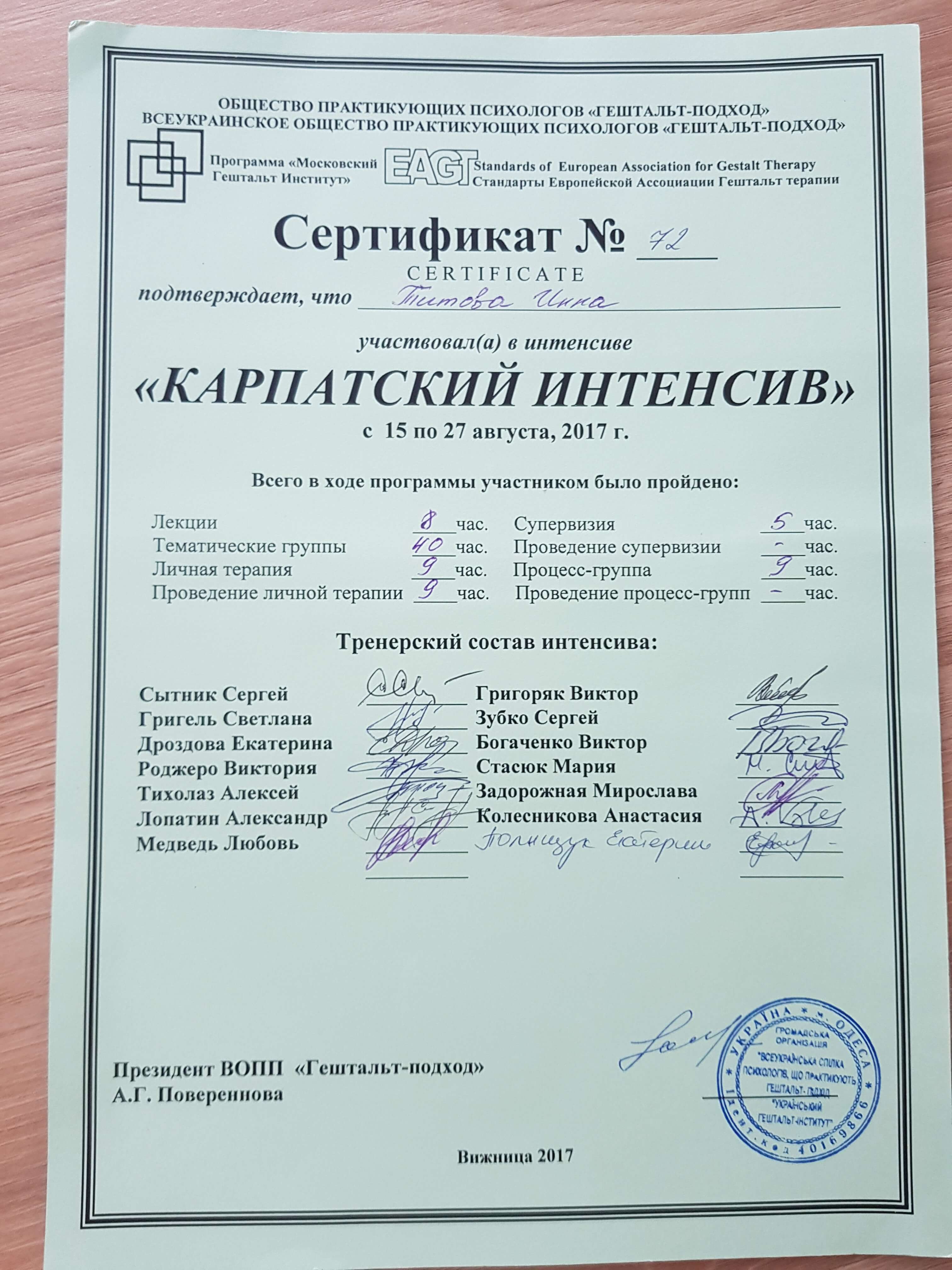 Сертификат 4 Инна Ті...