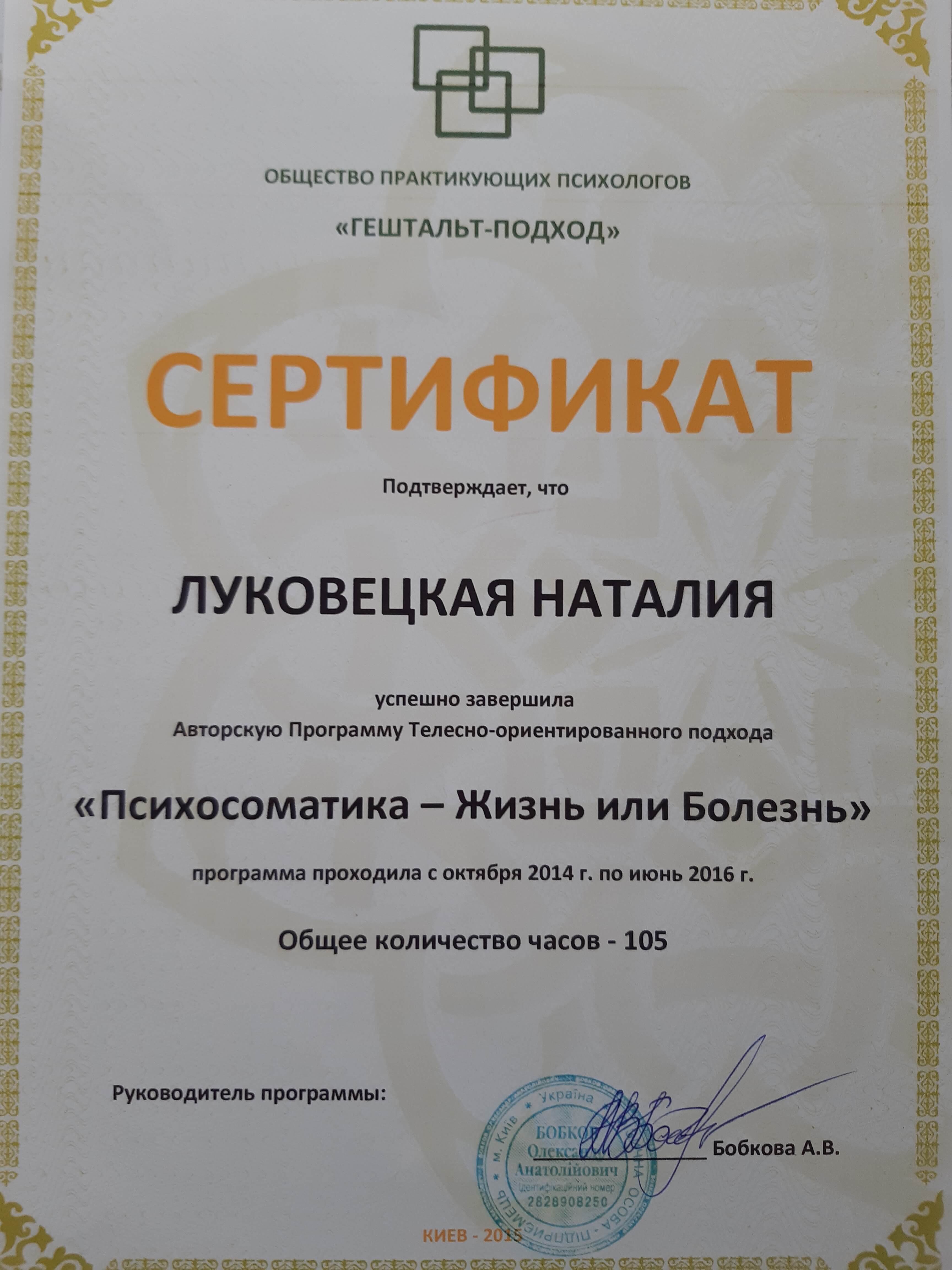 Сертификат 3 Наталья Лу...