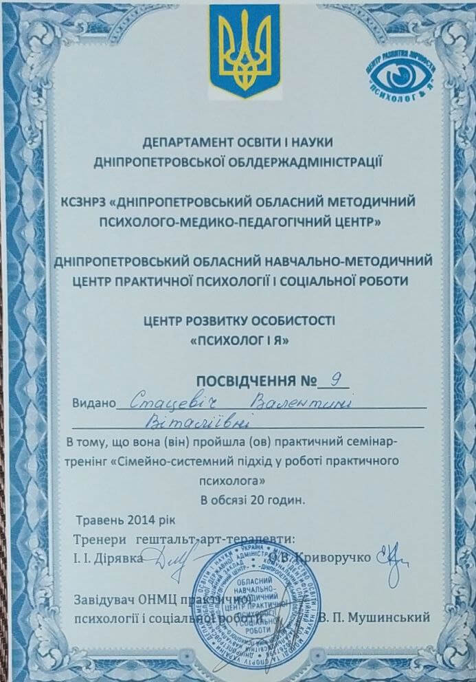 Сертификат 5 Валентина За...