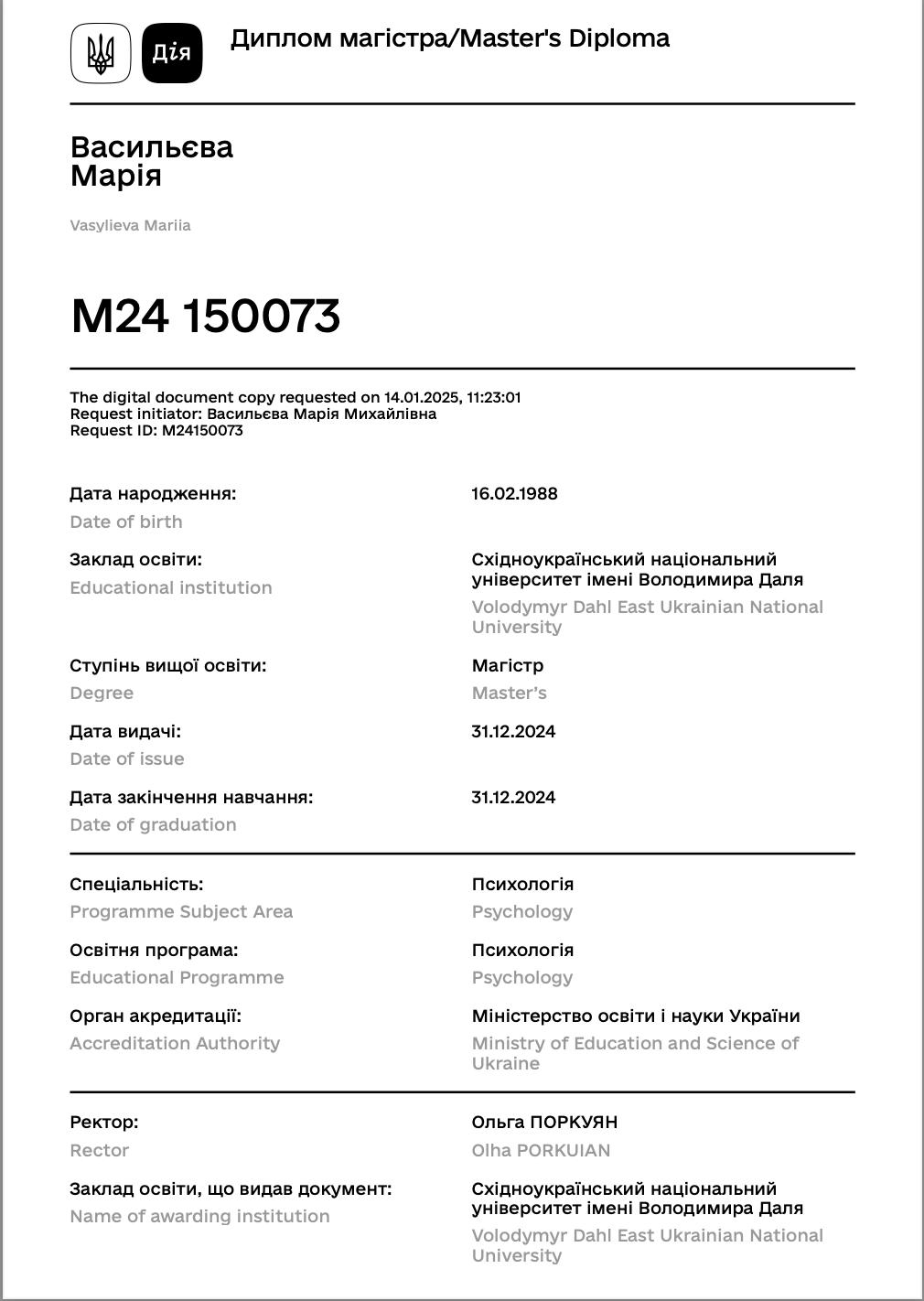 Сертифікат 4 Марія Ва...