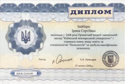 Сертифікат 1 Ірина Ба...