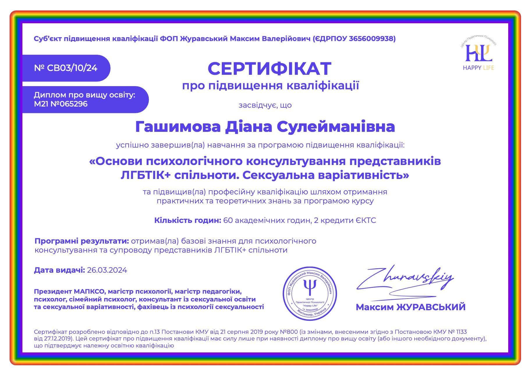 Сертифікат 2 Діана Га...