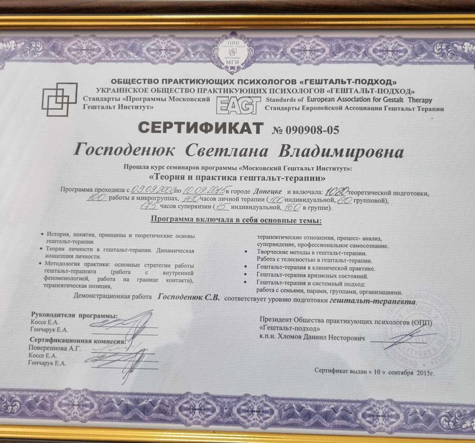 Сертификат 2 Светлана  Хо...