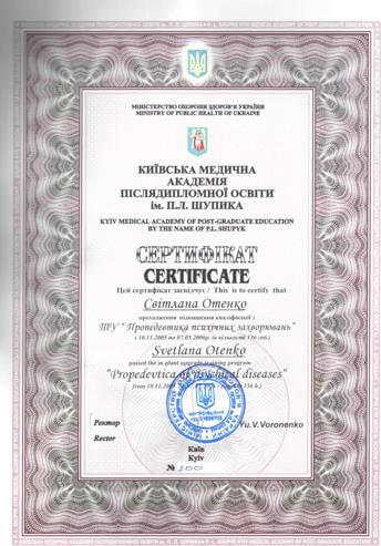 Сертификат 4 Светлана От...