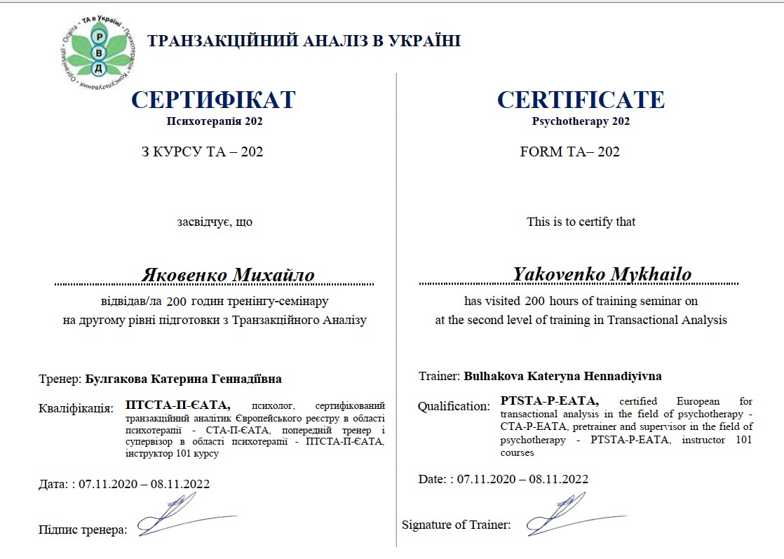 Сертификат 2 Михаил Як...