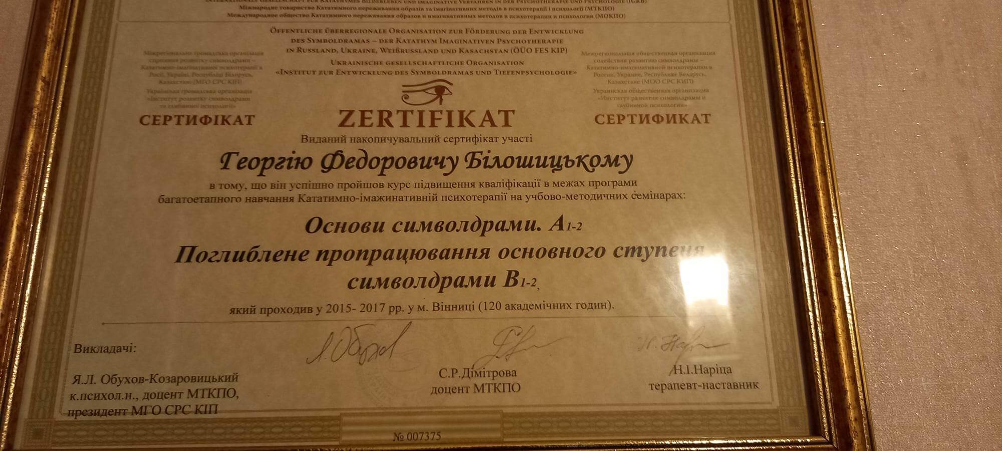 Сертифікат 3 Георгій Бі...