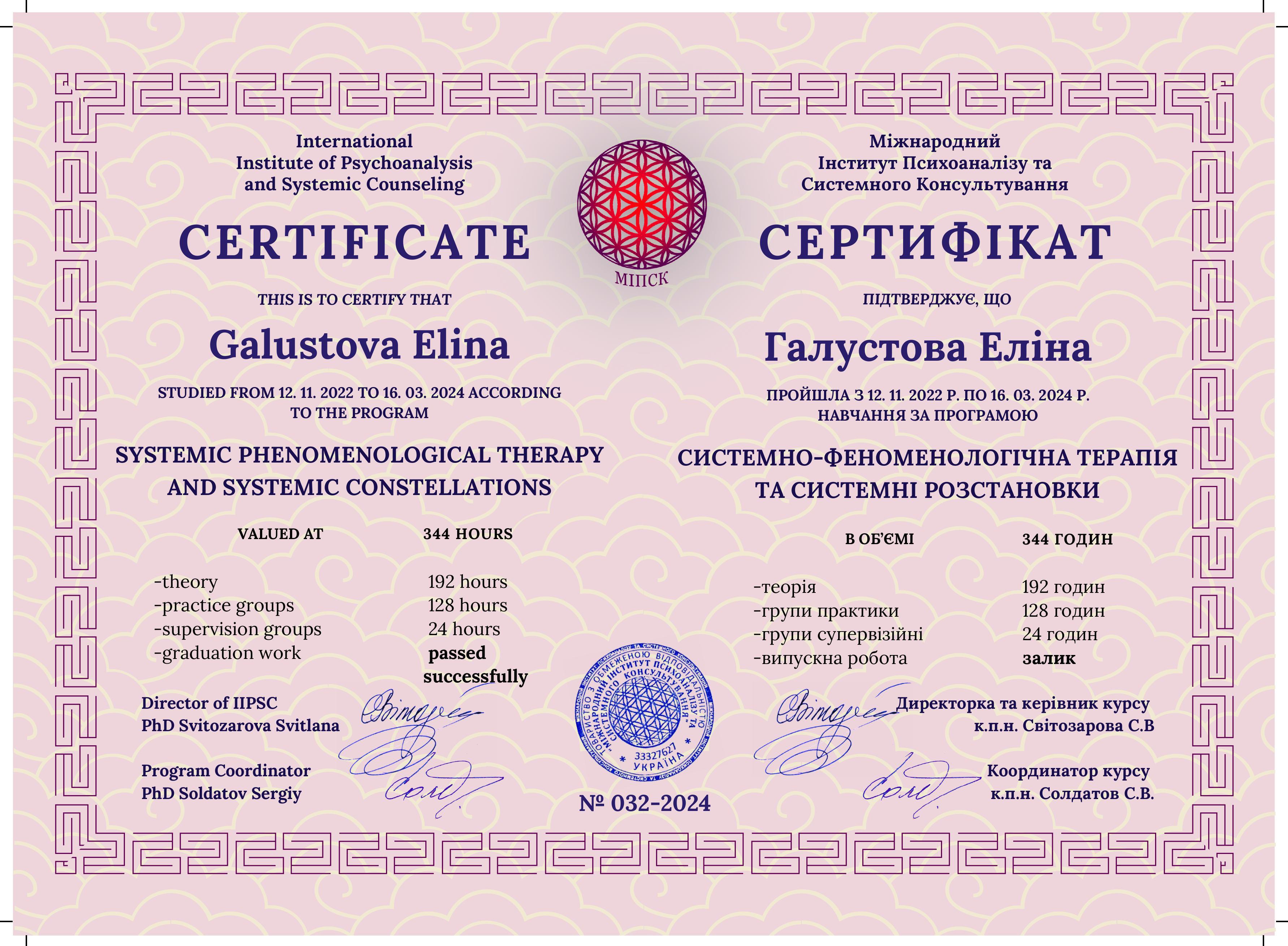 Сертифікат 2 Еліна Га...