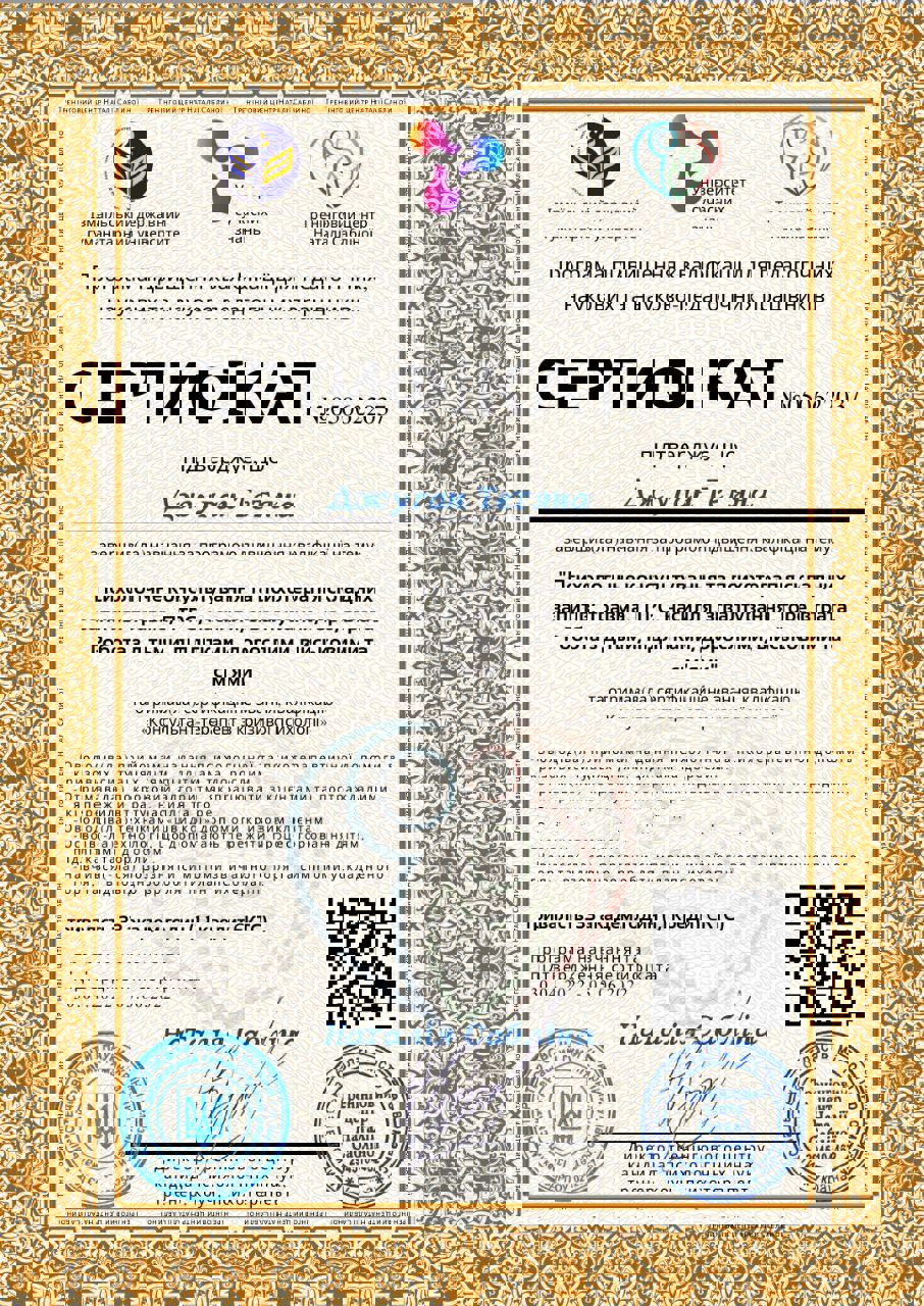 Сертификат 5 Татьяна Дж...