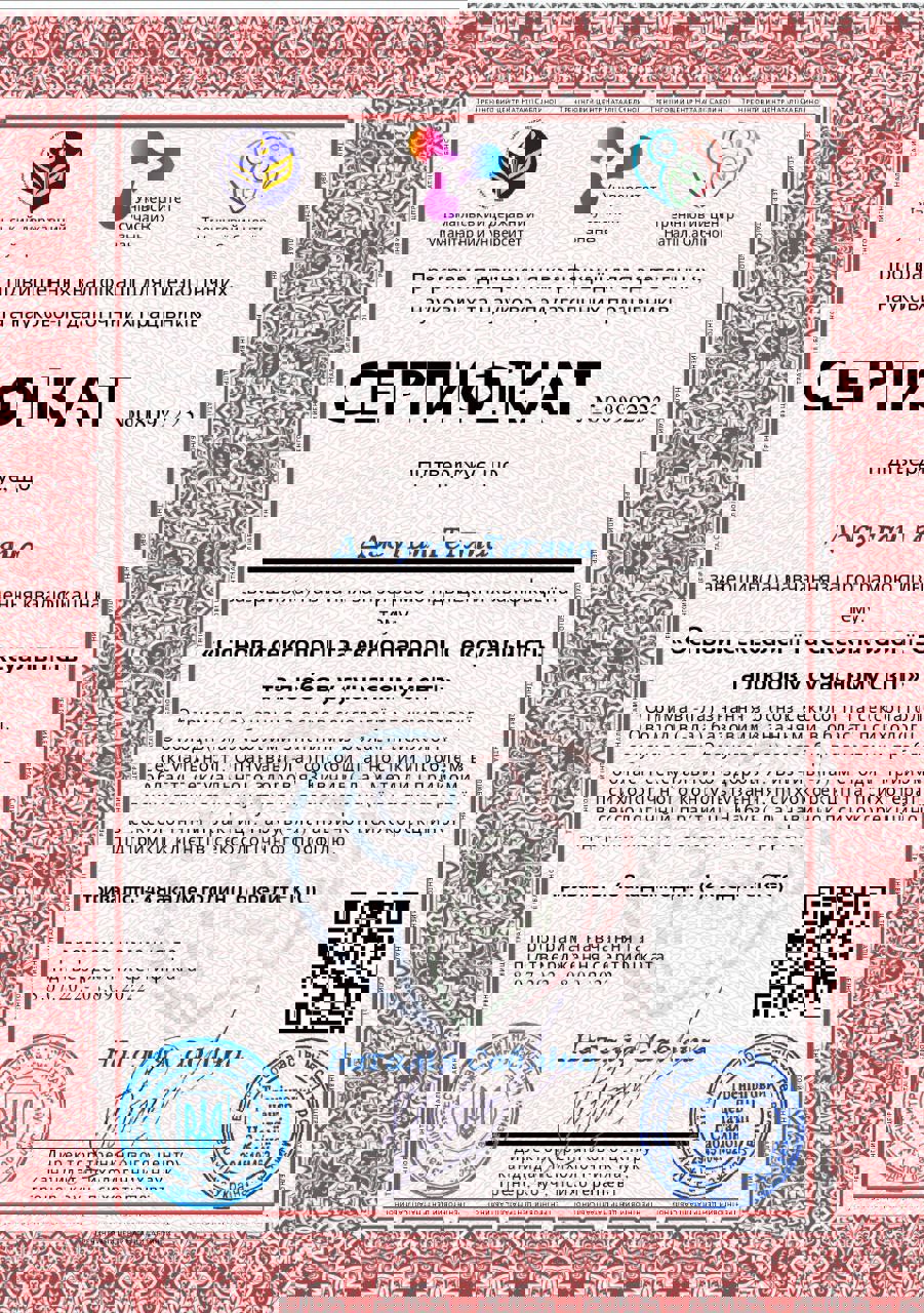 Сертификат 3 Татьяна Дж...