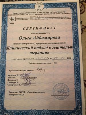 Сертификат 3 Ольга Ай...