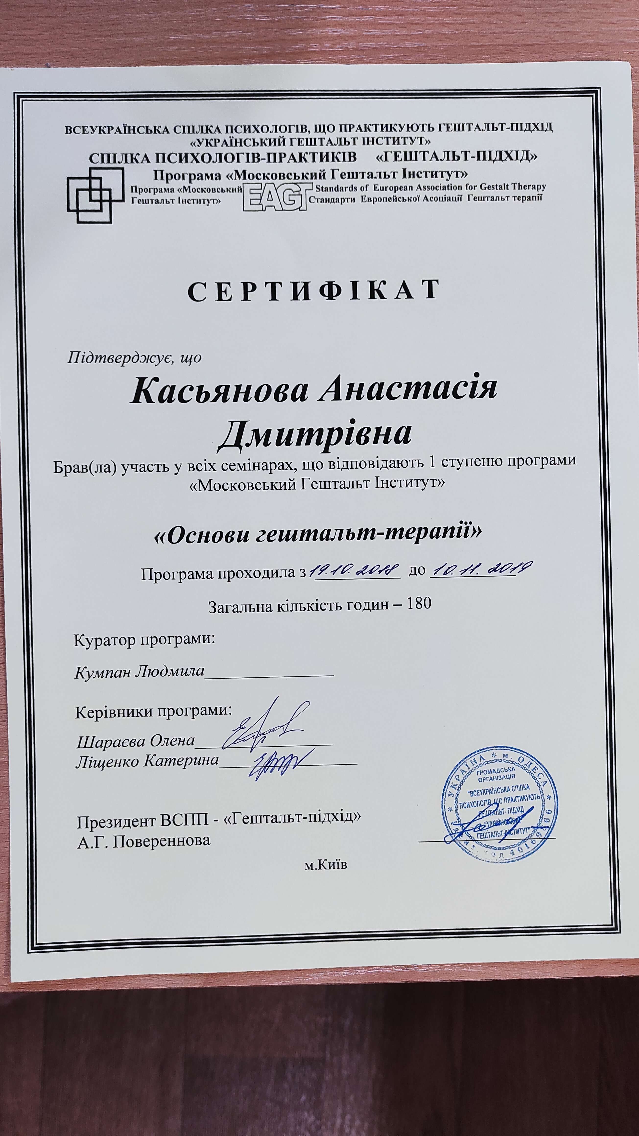 Сертифікат 3 Анастасія Ко...