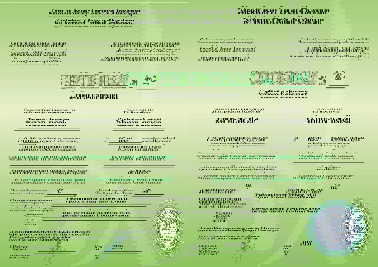 Сертифікат 2 Анастасія  Ях...