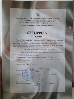 Сертифікат 1 Дар'я Кл...