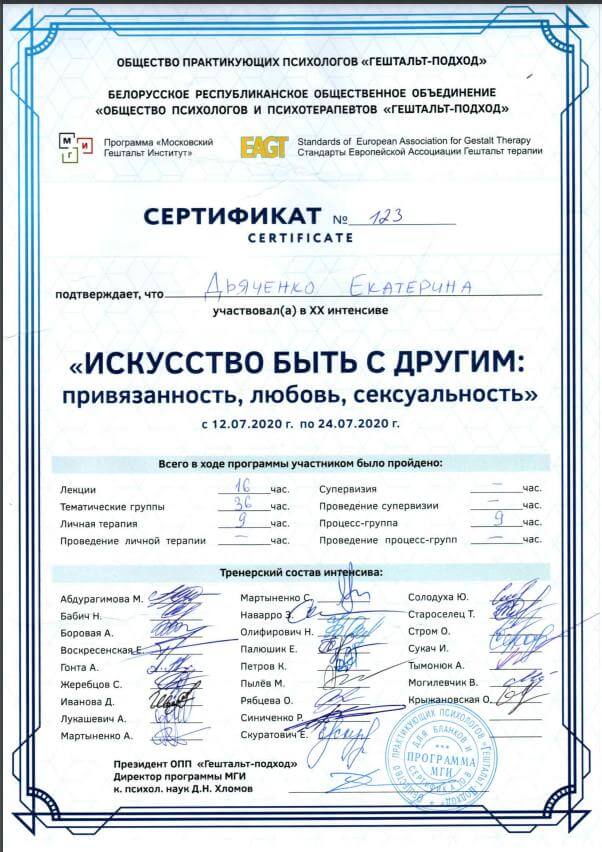 Сертификат 3 Катерина Дь...