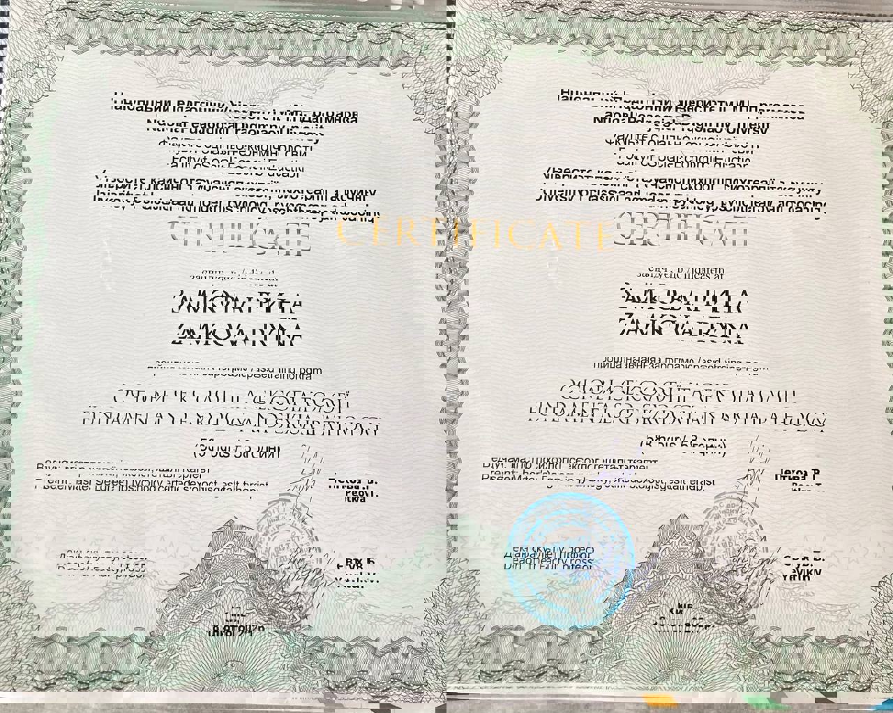 Сертифікат 5 Ірина За...