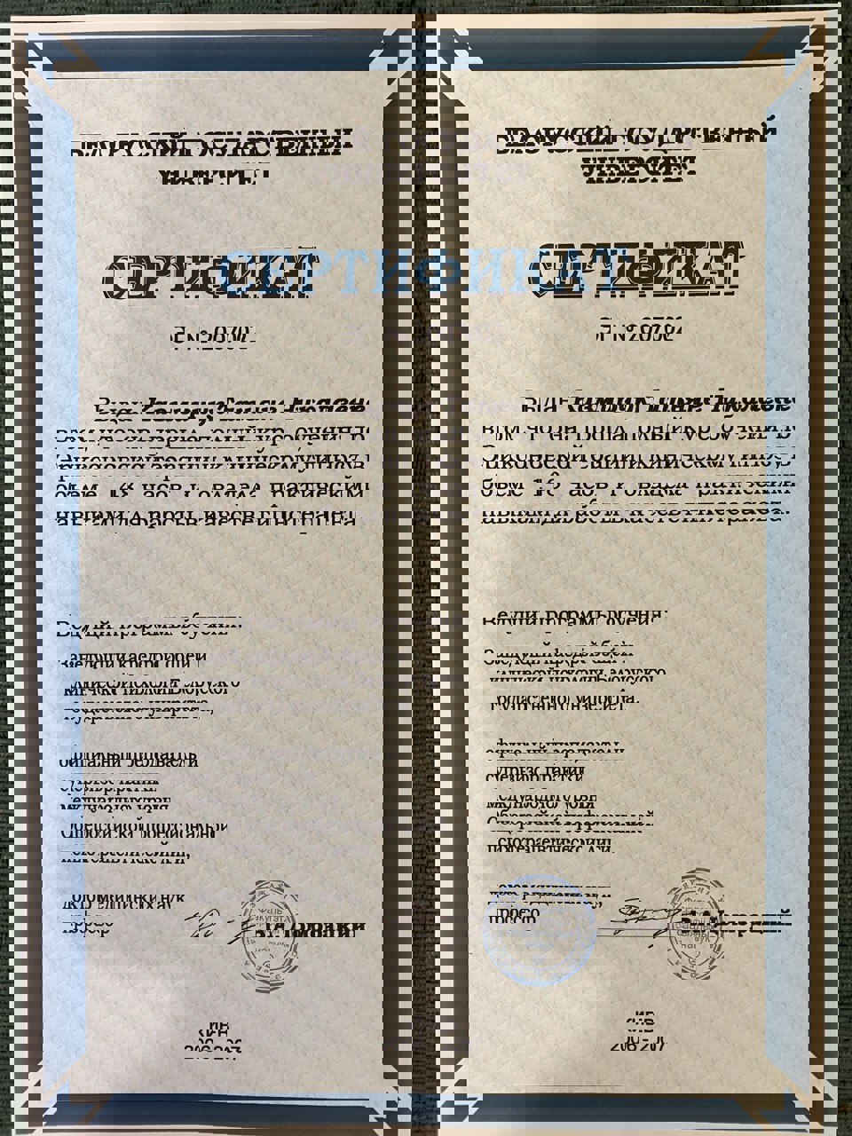 Сертифікат 5 Тетяна Ка...