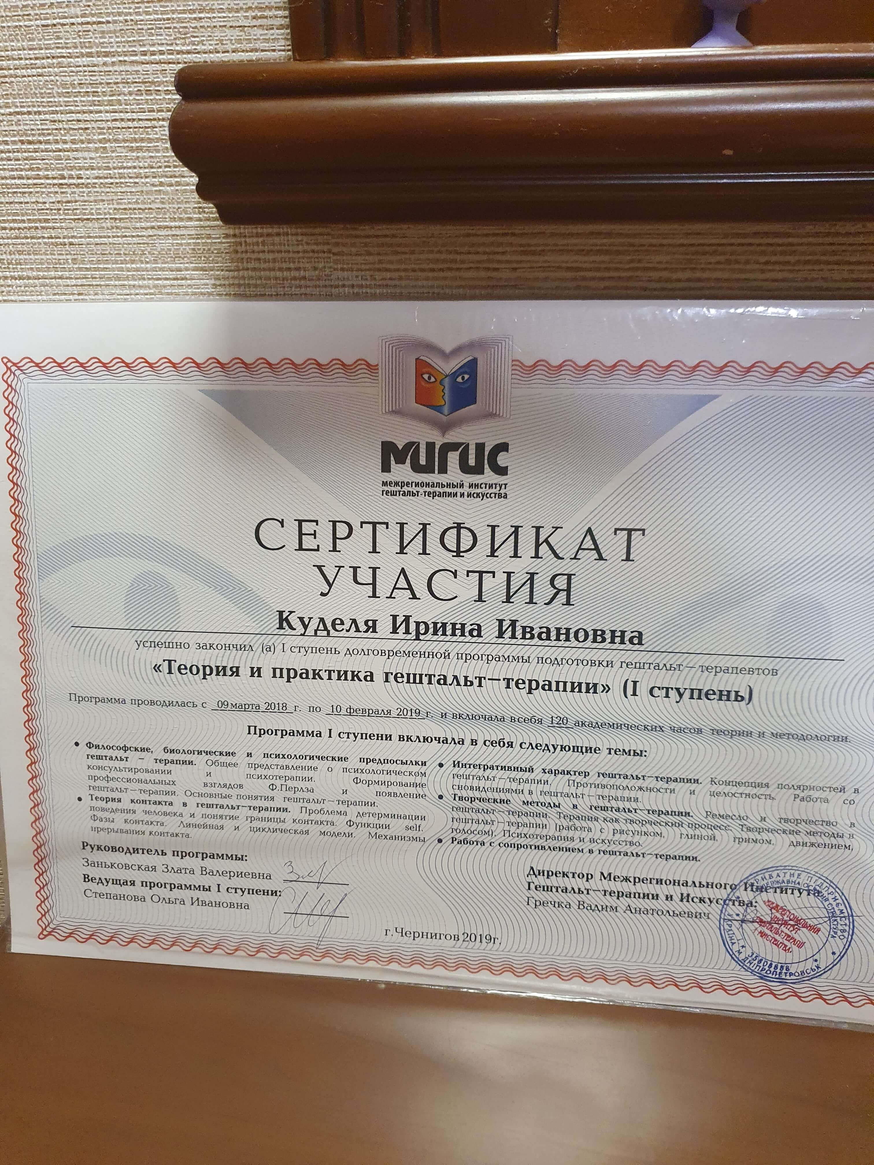 Сертифікат 4 Ірина Ку...