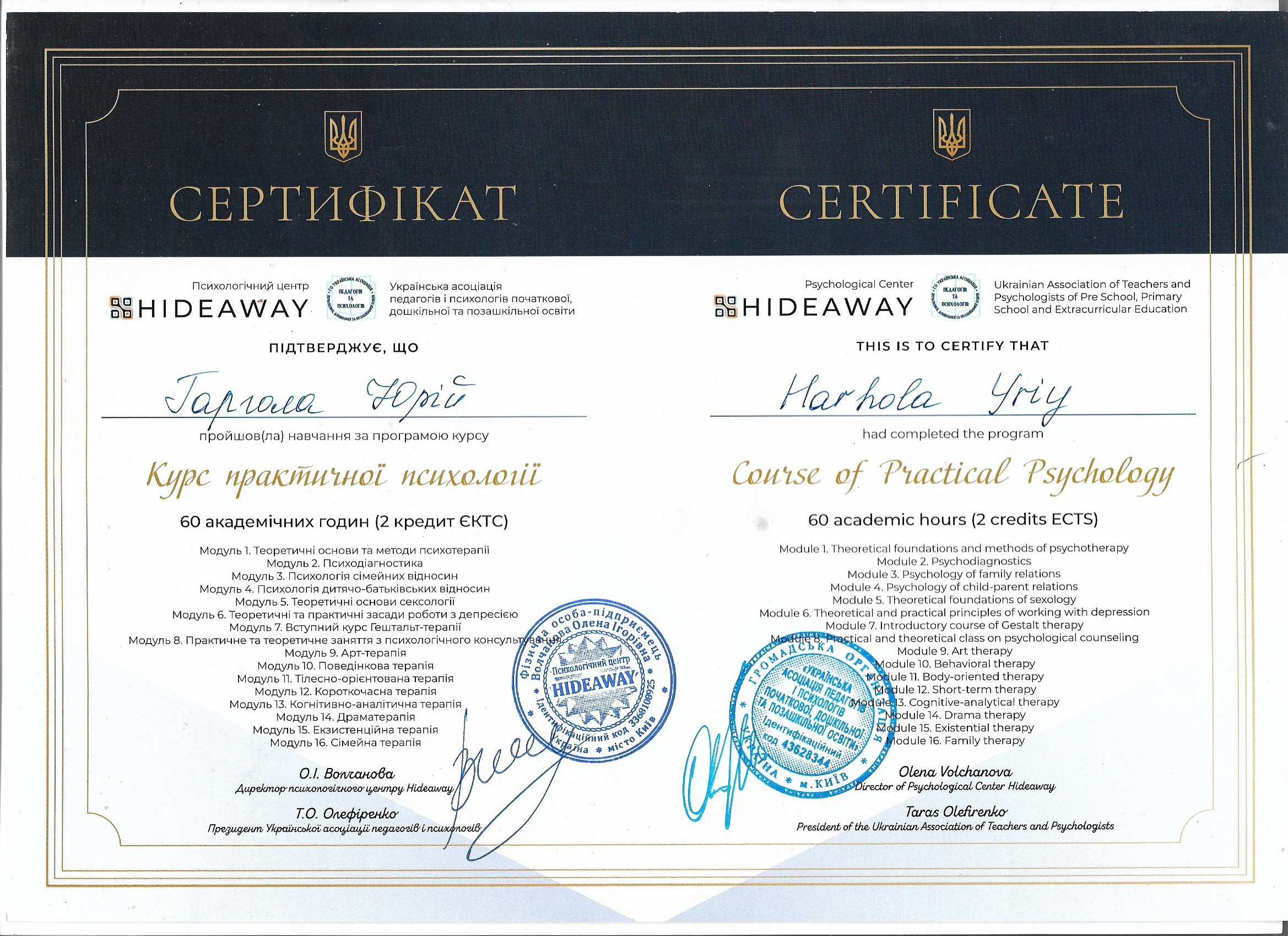 Сертифікат 2 Юрій Га...