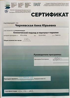 Сертифікат 3 Ганна Че...